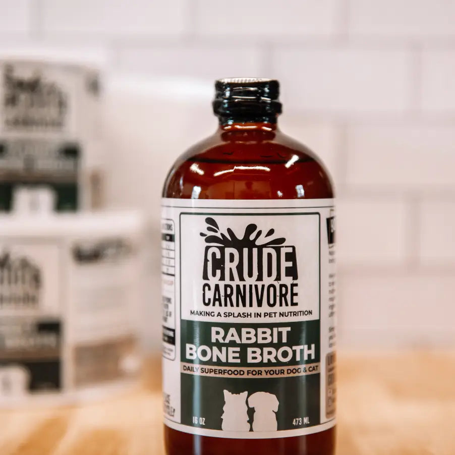 Crude Carnivore Bone Broth- Rabbit